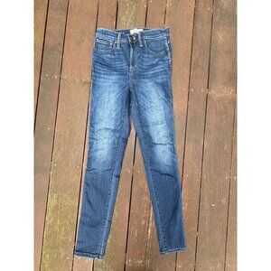 Madewell Tall 10" High Rise Skinny Jeans in Danny Wash Sz 26 T G7673